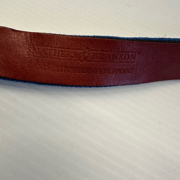 Smather’s and Branson Bourbon Bottle Needlepoint Belt Golf Preppy Old Money - Picture 6 of 7